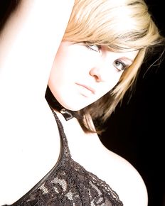 Busty Susan with bound hands