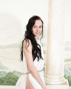 Beautiful young thin girl with an perfect body