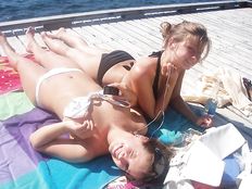 Ladies on a beach - Set #06