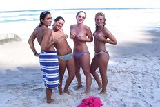 Ladies on a beach - Set #06