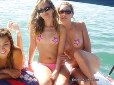 Ladies on a beach - Set #09