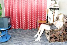 Russian blonde Alyona is sucking the dick of her neighbor