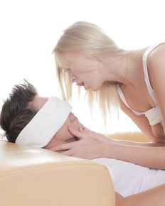 Two blonde babes have sex with hot macho