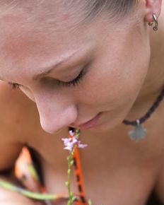 Nathaly near the lake - amateur set #096 by 18andbusty.com