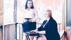 Chubby Lesbians Princess Dandy And April Raine Enjoying Each Other's Company