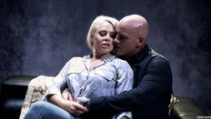 Short-haired Mature With Natural Tits Gets Screwed By Tattooed Stallion photos (Helena Locke)