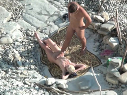 Scorching euro first-timer nudists in this voyeurcam compilation