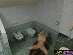 Xxl boobed Euro inter-racially drilled