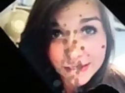 Super-Sexy Dark Haired Teenager Facial Cumshot Spunk Praise