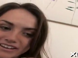 Frisky dark haired tori dark-hued coitus in porn