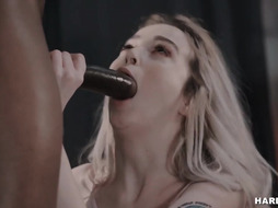 Multiracial duo enjoys to do it in a gym