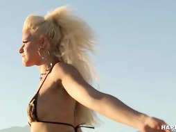 Naughty woman tamed by 2 men