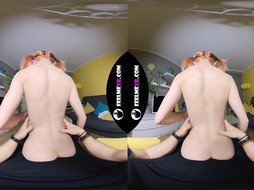 Thumbelina wonderful sandy-haired lapdance VR180