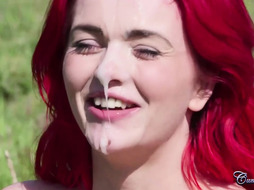 Facial Cumshot In The Fields