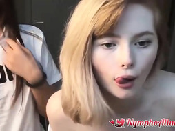 Smallish lezzie is about to make enjoy with a dame she loves a bunch, on live webcam