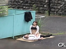 Prurient nipponese floozy cannot get enough