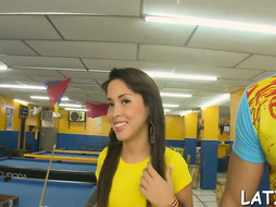 Exhilarated floozy gets smashed