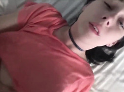 inexperienced teenager gf deep throating and penetrating thick bone