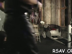 Tremendous maiden in underwear is touching her enjoy cave