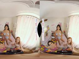 Ultra-Kinky America - Jazmin Luv, Penelope Woods and Samantha Reigns share the big prick of the school dormitory maintenance technician