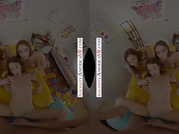 Nasty America - Supah lovely school coeds Charly Summer Kourtney Rae and Penelope Kay tag squad a school teddy who misses his gi (Alex Mack)