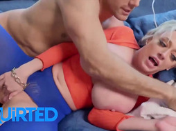 Assfuck lovemaking lovin’ mature with platinum-blonde hair is unloading while spunking, in the middle of the day