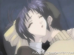 FUCKMELIKEAMONSTER - Buxomy anime porn teenager bangs her fellow on the beach