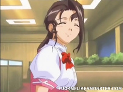 FUCKMELIKEAMONSTER - Buxomy light-haired anime teenage getting snatch pummeled