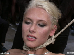 Blonde gets fucked while rimming dom