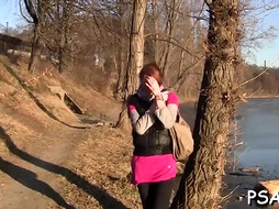 Nasty sweetie doing her love cave