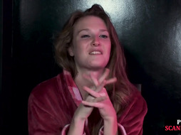 BDSM babe publicly sensed and whipped after casting