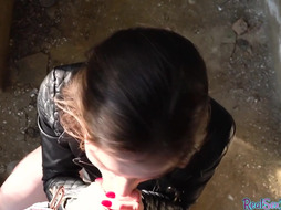 Reality POV tattooed babe public outdoor fucked 4money