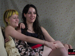 Slutty babes public assfucked in orgy before casting