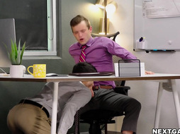 Elliot and Scott invites their boss for a 3SOME