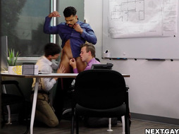 Brock joins Elliot and Scott's naughty fun