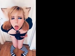 Lovely Stepsister Deep Blowjob and Play