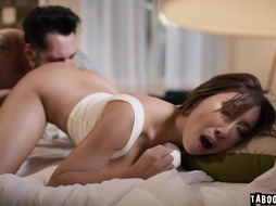 Busty Asian milf enjoys riding hard cock