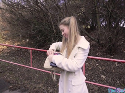 Nympho petite slut fucked by agent in POV in doggystyle