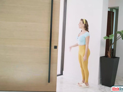 Busty milf fucked by her tgirl neighbors