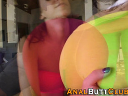 Juicy round asses shaking and bouncing