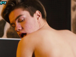 Stud wild gay penetrated by big gay dick in anal hole