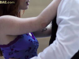 Redhead kinky babe with tattoos pussyfucked by step cousin