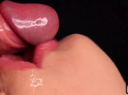 CLOSE UP Tongue and Lips BLOWJOB BEST