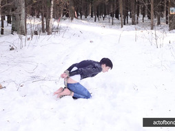 Claudia captured in the forest