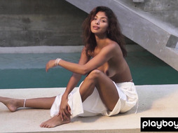 Bombastic skinny Mexican beauty stripped