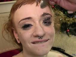 Azura Alii hard throat fuck and swallow