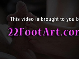 Pretty blonde gets eaten out