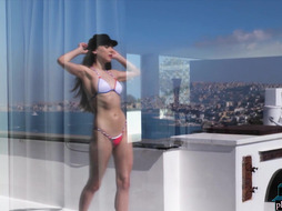 Petite American MILF and French teen