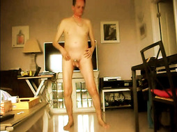 completely nude with necklages and chain