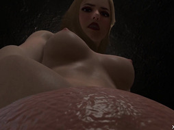 3D Giantess POV futa cum  Busty T